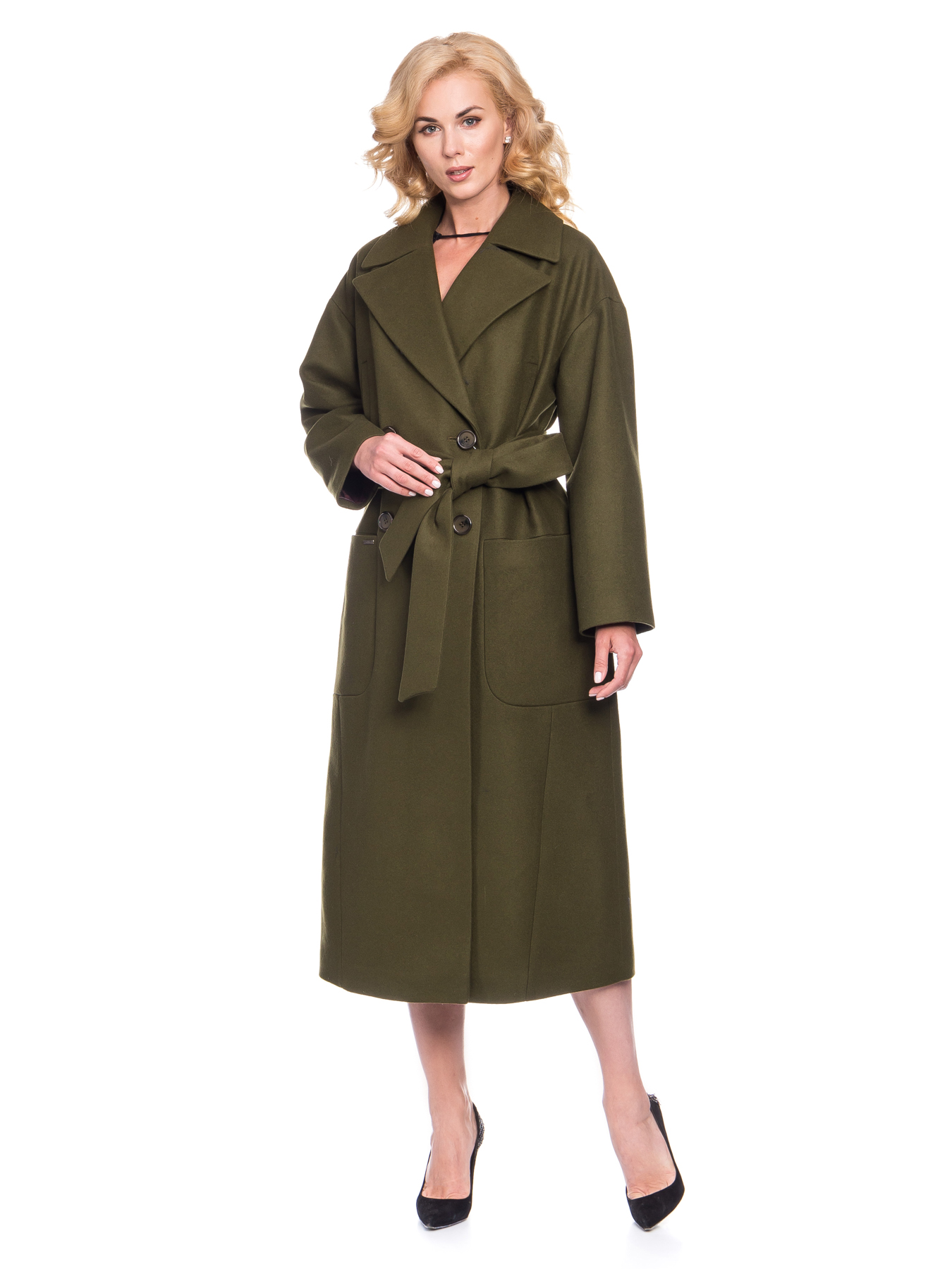 Женское демисезонное пальто из шерсти